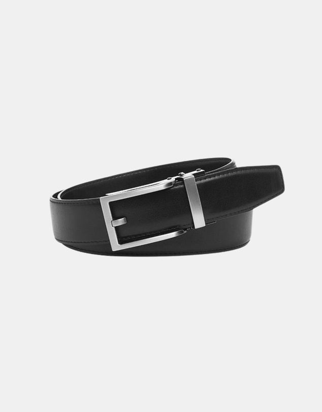 Buckle - Hamilton. Australian Made Auto Leather Belt. 35mm width.