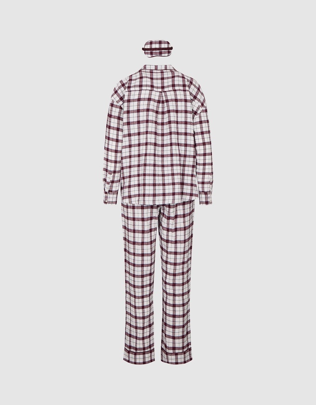 Hunkemoller - Long Flannel Twill Check Pyjama Set