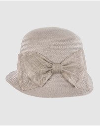 Max Alexander - Summer Silver Cloche Hat