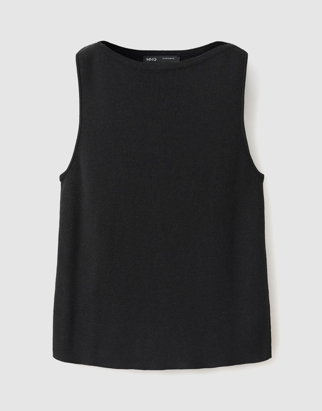 M.N.G - Fine Knit Boat Neck Top