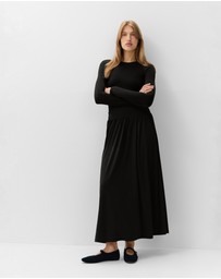 UNISON - Ruched Detail Maxi Dress