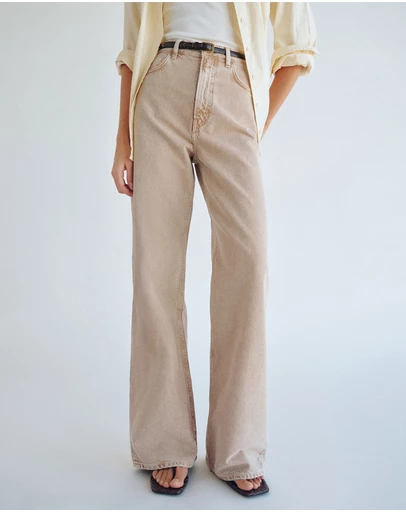 Reformation - Cary High Rise Slouchy Wide Leg Jeans