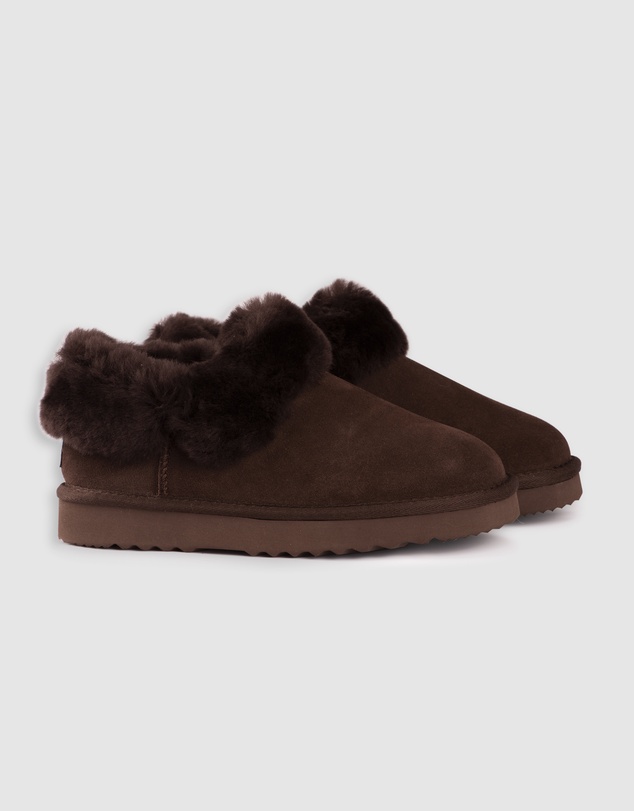 AusWooli Ugg Boots - Coogee Sheepskin Wool Ankle Slippers