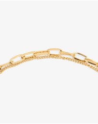 Lovisa - Waterproof Gold Plated Stainless Steel Molten Pendant Layered Necklace
