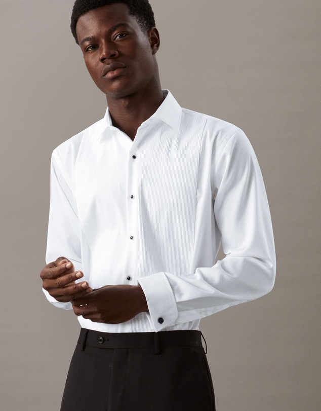 Calvin Klein - Pleated Front French Cuff Shirt