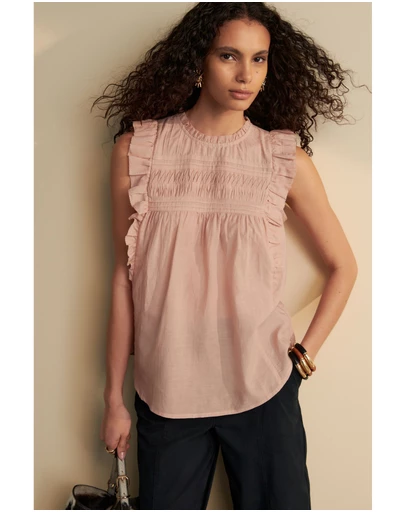 NEXT - Ruffle Short Sleeve Blouse