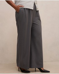 Forever New Curve - Liliana Curve Elastic Pinstripe Pants