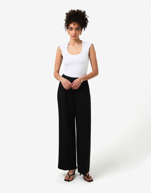 Forcast - Soho Rounded Square Neck Top