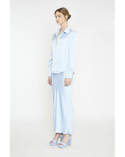 LIGHT BLUE SATEEN