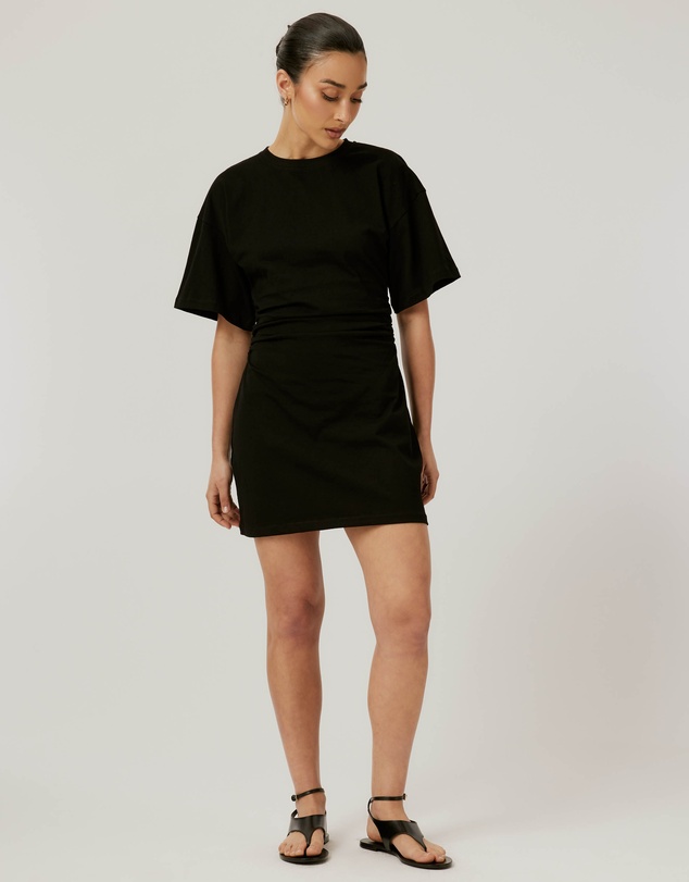 Calli - Gathered Tee Dress