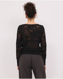 Calli - Jasmina Floral LS Knit Top