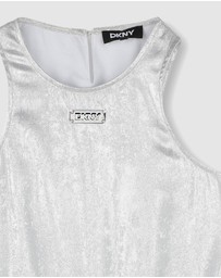 DKNY - Logo Badge Mini Dress - Kids-Teens