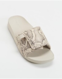 Vionic - Keira Slide - Cream Snake