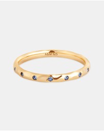 Astrid & Miyu - Molten Texture Opal Band Ring