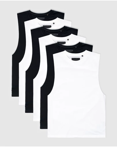 Xander - 6-Pack Blanc Tank