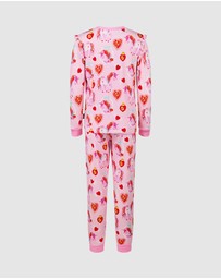 Rock Your Kid - Unicorn Hearts Frill Long Sleeve Alice Sleep Set