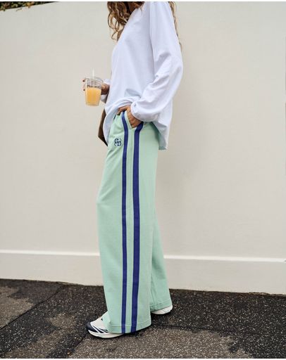 SEAFOAMPOLO BLUE SIDE STRIPE