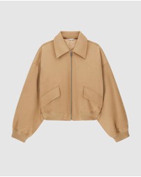 GUESS Jeans - GUESS JEANS Faux Suede Bomber Jacket