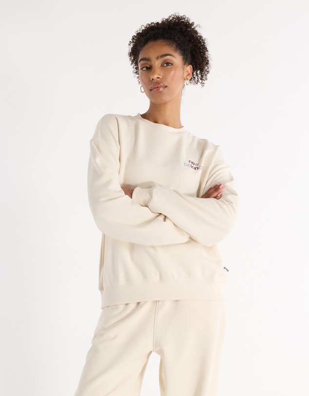 New Balance - French Terry Oversized Logo Crew