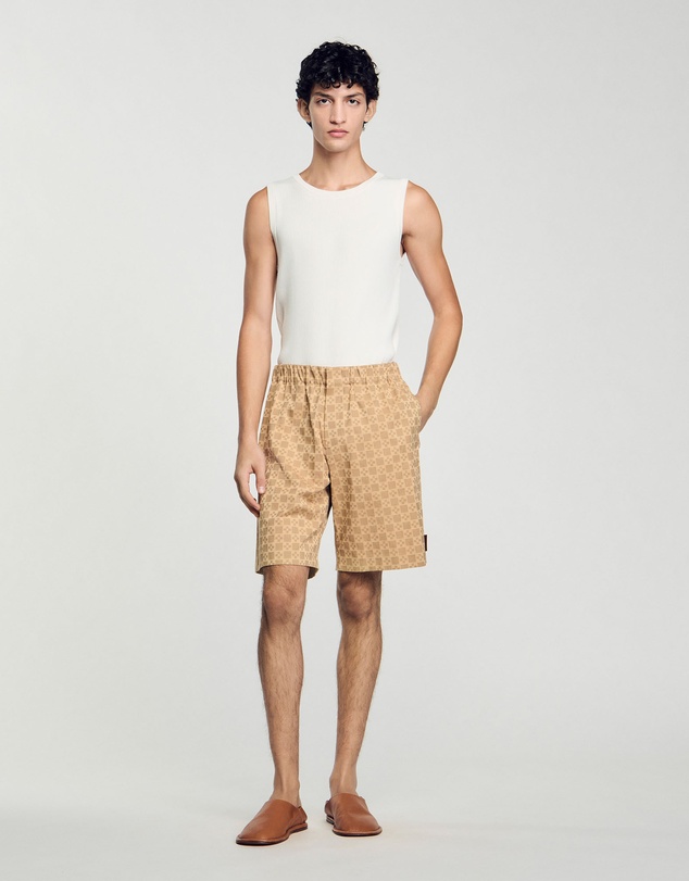 Sandro - Cross Cotton Shorts
