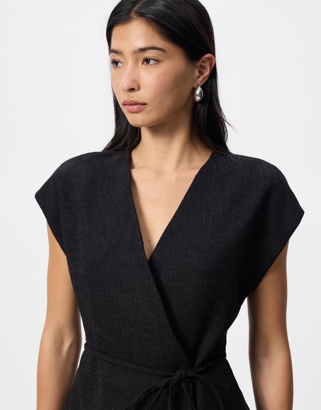 Calli - Tori Tweed Wrap Top
