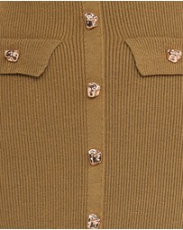 Petal & Pup - Aspen Button Up Knit Dress - Olive