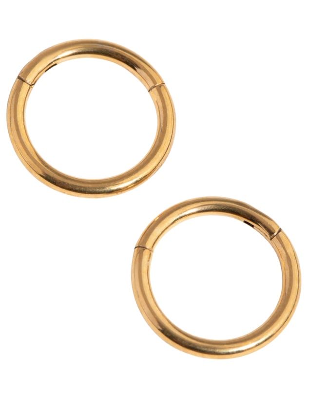 Lovisa - 24 Carat Gold Plated Surgical Steel Fine 8mm Sleeper Earrings