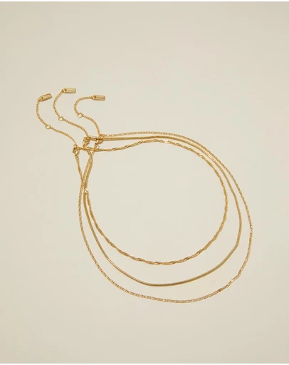 Rubi - 3Pk Fine Chain Necklace