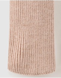 M.N.G - Ribbed Knitted Polo-Neck Playsuit