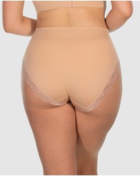 B Free Intimate Apparel - Contour Lace High Cut Briefs - 3 Pack