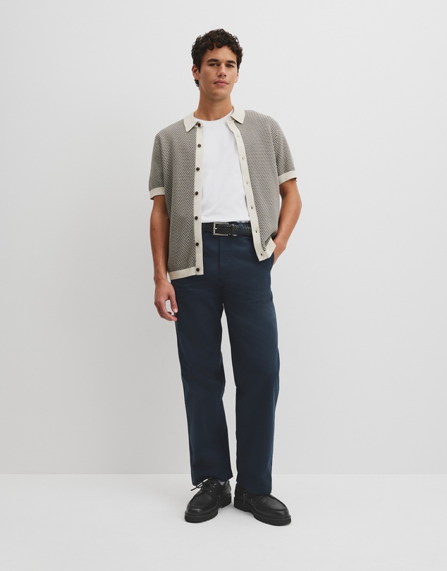 Country Road - Australian Cotton Jacquard Knit Shirt