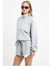 Subtitled - Brie Funnel Oversized Zip Thru Jacket