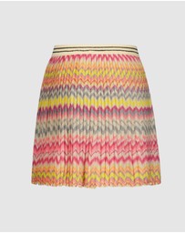 Like FLO - Fancy Pleated Zigzag Skirt - Kids-Teens