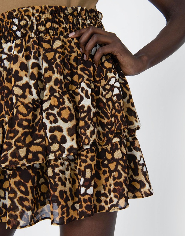 Forcast - Janice Tiered Ruffle Smock Skirt