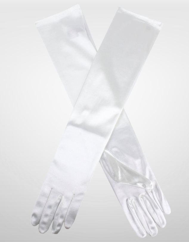 DENTS - Long Above Elbow Satin Gloves