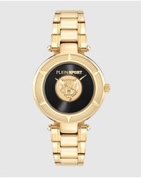 Plein Sport - OPIUM 34mm Gold Tone Analogue Watch