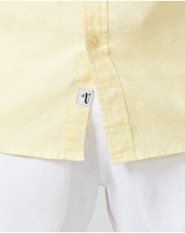 Vacay Swimwear - S/S Yellow Linen Shirt