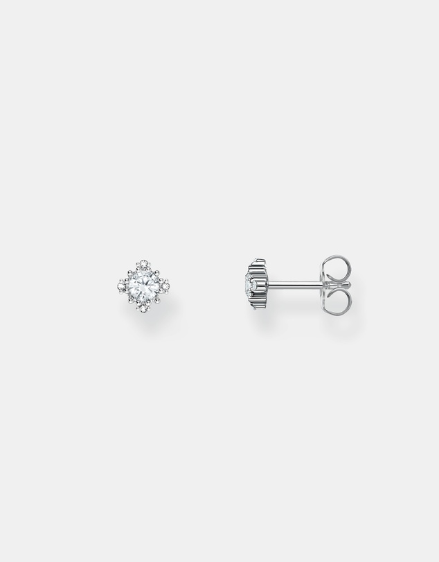 THOMAS SABO - Vintage Romance Small ear studs with white zirconia