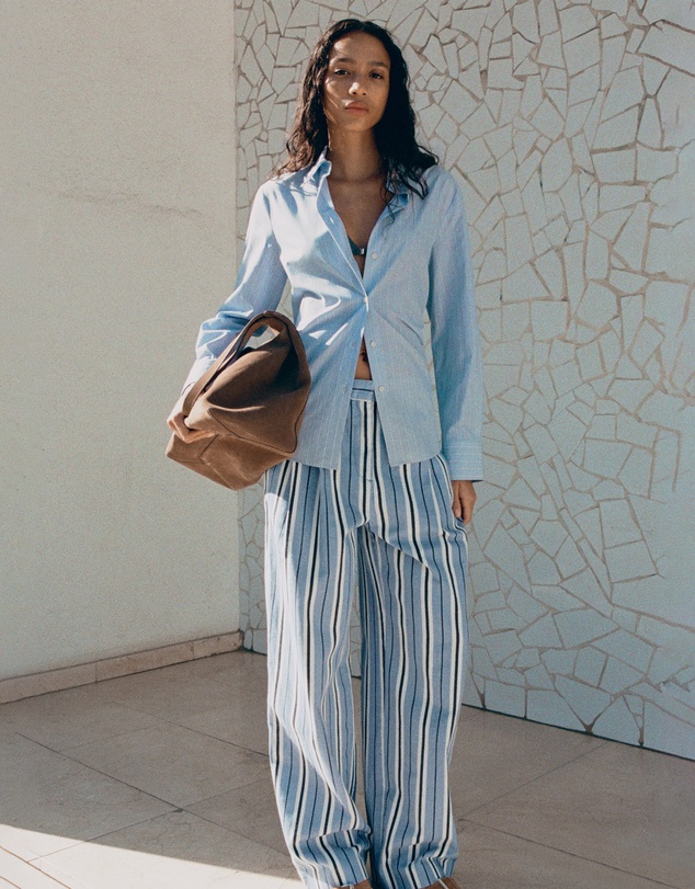M.N.G - Wide Leg Striped Jeans