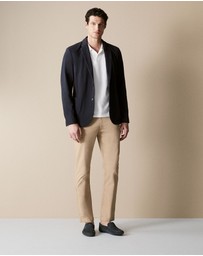 Trenery - Classic Pique Polo in White