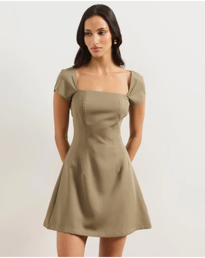 Atmos&Here - Marni Cap Sleeve Mini Dress