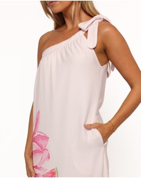 Petal & Pup - Reagan One Shoulder Midi Dress - Pink