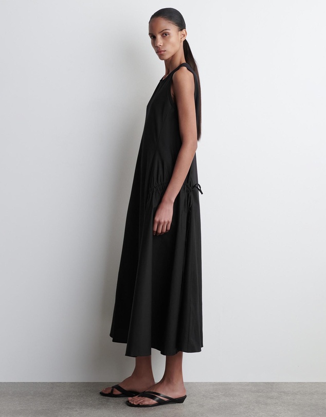 COS - Panelled Gathered-Side Midi Dress