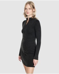GUESS Originals - GUESS Originals Washed Zipped Mini Dress