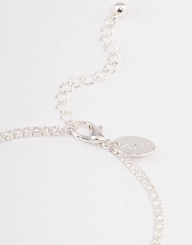 Lovisa - Silver Plated Small Round Tennis Bracelet