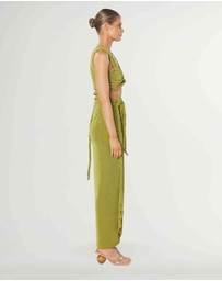 Winona - Valor Wrap Top Green