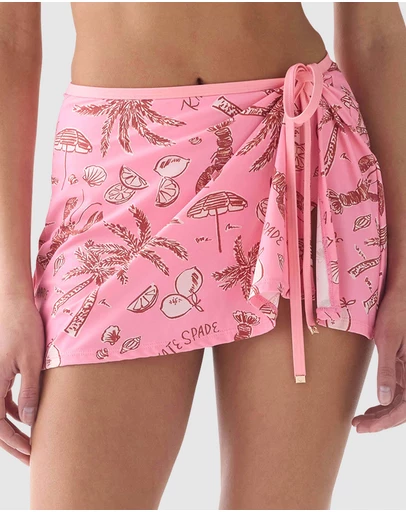 Kate Spade - Beachside Mini Beach Wrap Skirt Cover-Up