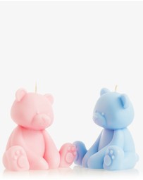 XRJ Celebrations - Teddy Candle Pink