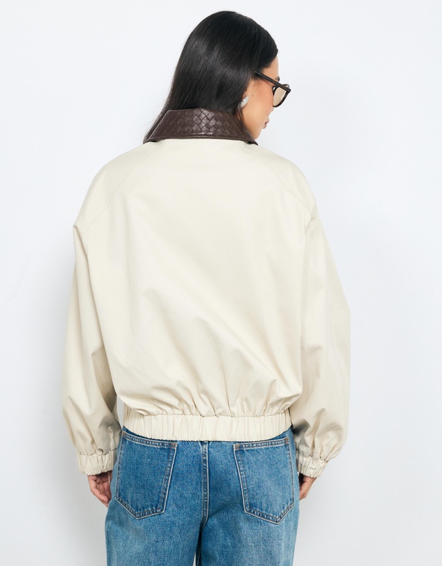 AERE - Ella Contrast Bomber Jacket