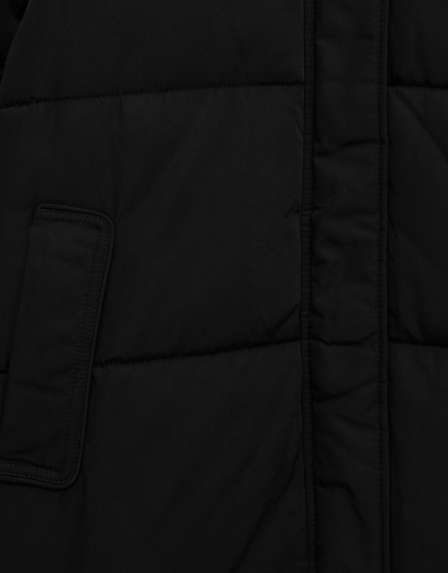 Pull&Bear - Long Quilted Hooded Coat